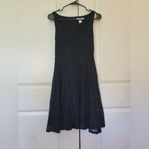 Lacy A-Line Little Black Dress
